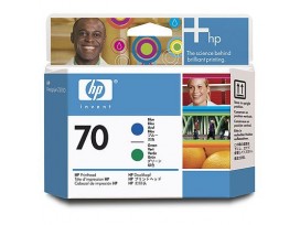 HP 70 Blue and Green Printhead