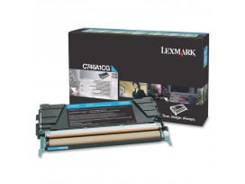 Lexmark C746, C748 Cyan Return Program Toner Cartridge