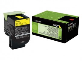 Lexmark 802Y Yellow Return Program Toner Cartridge