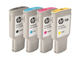 HP728 300-ml Yellow InkCart