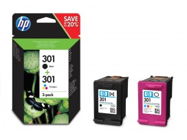 HP 301 2-pack Black/Tri-color Original Ink Cartridges