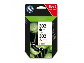 HP 302 2-pack Black/Tri-color Original Ink Cartridges