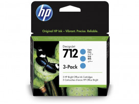 HP 712 Cyan Ink Cartridge 3-Pack