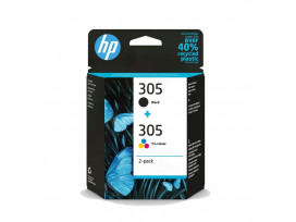 HP 305 2-Pack Tri-color/Black Original Ink Cartridge