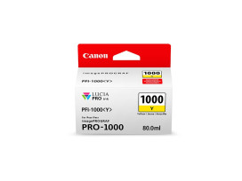 Canon PFI-1000 Y + Canon Plus Glossy II PP-201, 10x15 cm, 100 sheets