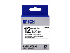 Epson Label Cartridge Standard LK-4WBN Black/White 12mm (9m)