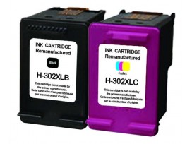 Мастилница UPRINT комплект HP 302XL BK+CL,F6U68AE+F6U67AE, DJ 1110 AiO/2130 AiO/3630 AiO/4650 AiO