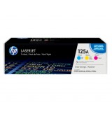 HP 125A CYM Tri-Pack LaserJet Toner Cartridge