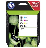 HP 364 CMYK Ink Cartridge Combo 4-Pack