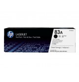 HP 83A 2-pack Black Original LaserJet Toner Cartridge (CF283AD)