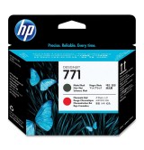 HP 73 Matte Black and Chromatic Red Printhead