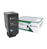 Lexmark CS827de, CX827de Standard Cyan Return Programme Toner Cartridge