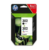 HP 302 2-pack Black/Tri-color Original Ink Cartridges