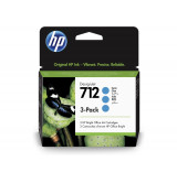 HP 712 Cyan Ink Cartridge 3-Pack