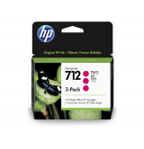 HP 712 Magenta Ink Cartridge 3-Pack