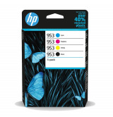 HP 953XL High Yield C/M/Y/K Original Ink Cartridge, 4-pack