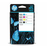 HP 932 Black / 933 CMY Original Ink Cartridge 4-Pack