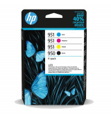 HP 950 Black / 951 CMY Original Ink Cartridge 4-Pack