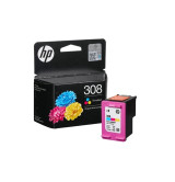 HP 308 Tri-Color Original Ink Cartridge